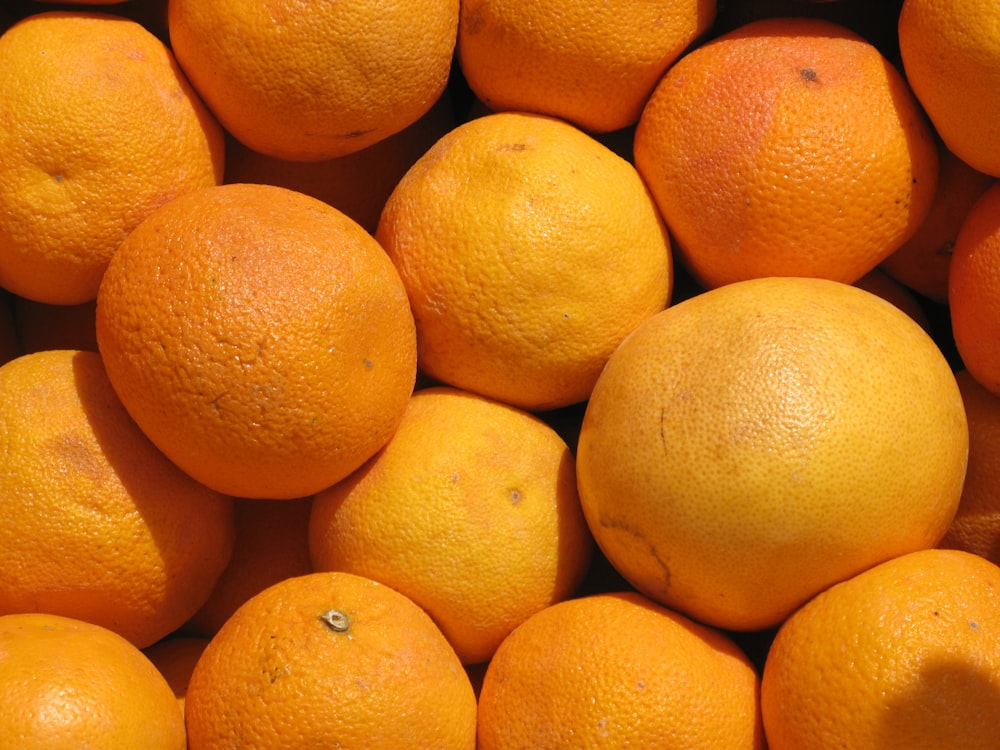 a pile of oranges