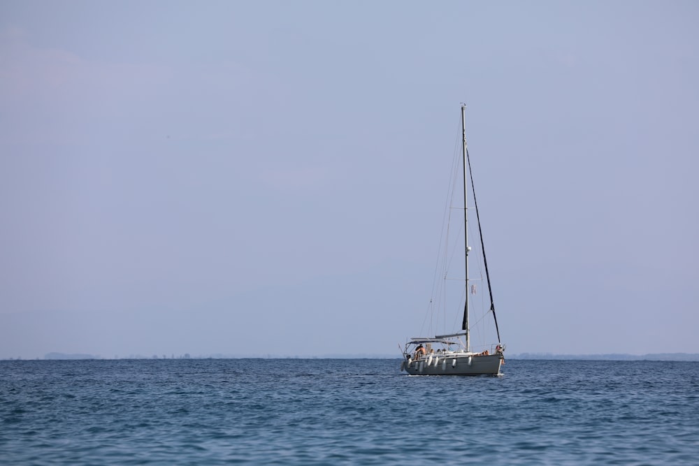 a boat sailing on the sea