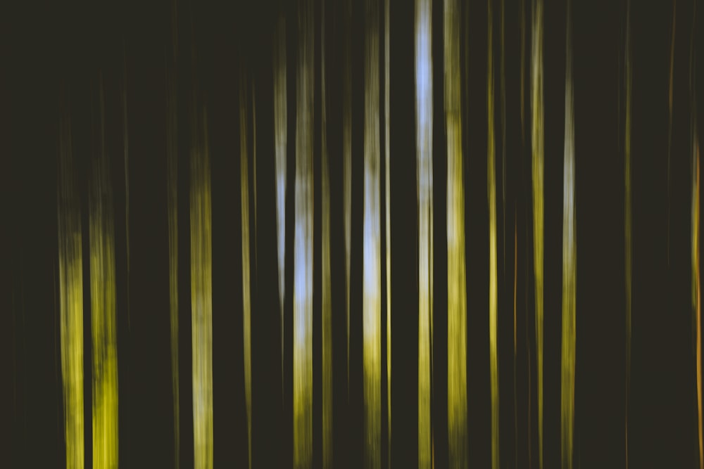 a close up of a black and yellow striped wall