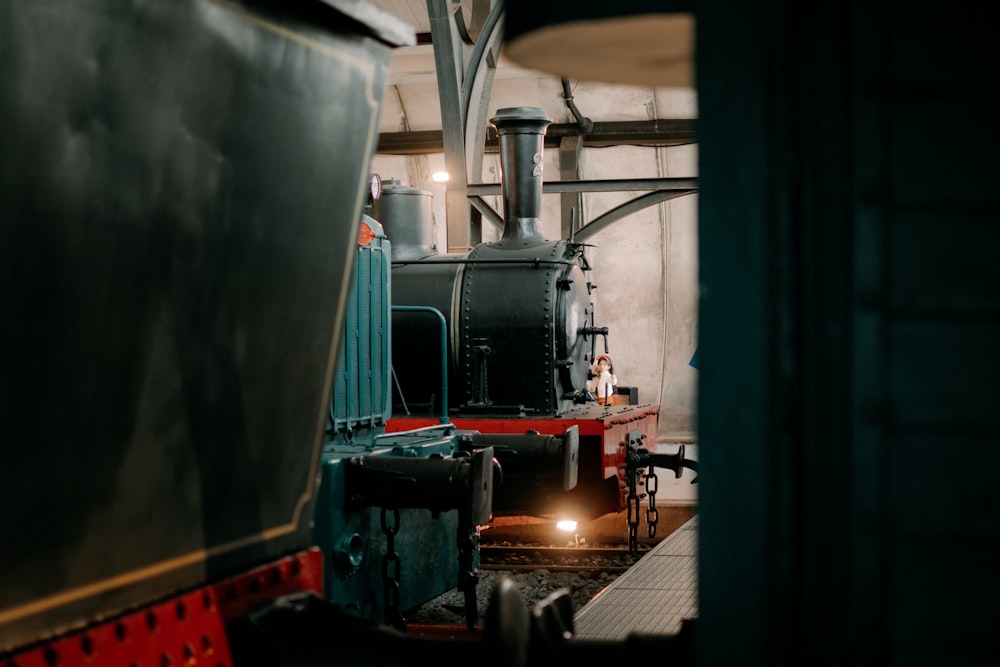 a train in a station