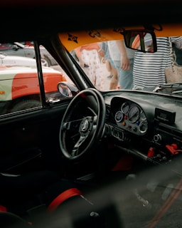 the interior of a car
