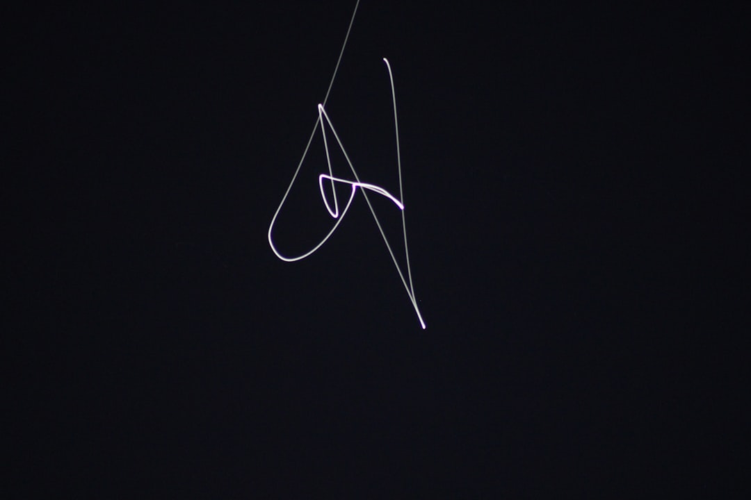 a white line in the sky,