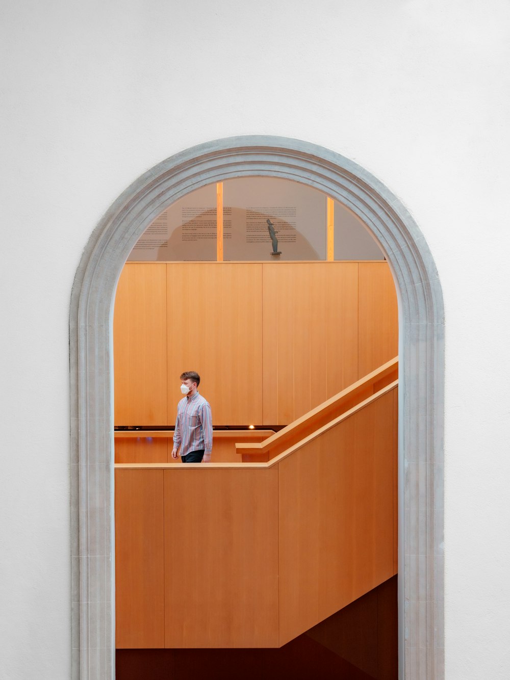 a person standing in a doorway