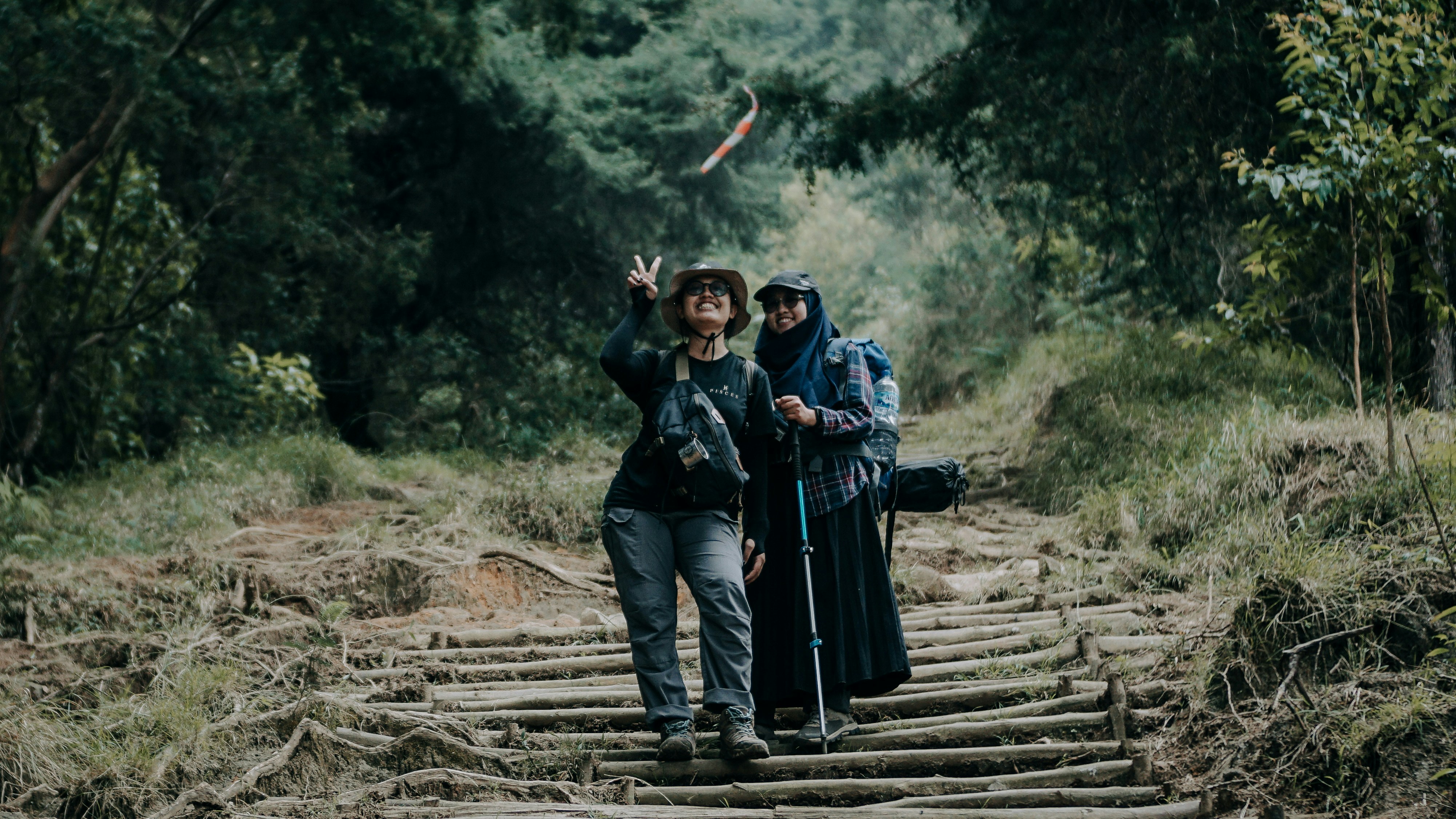 Couple on pilgrimage journey