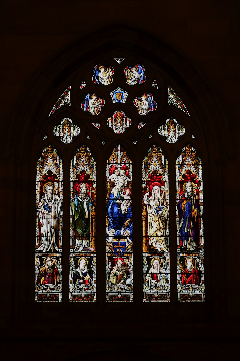 a stained glass window