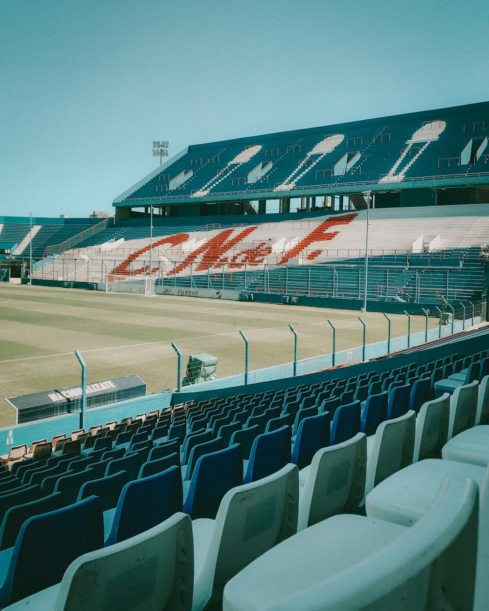 empty stadium with empty seats