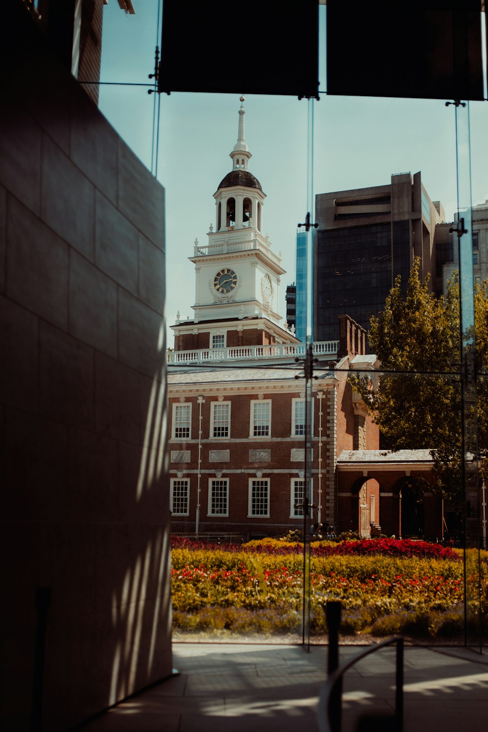 a clock tower on a building