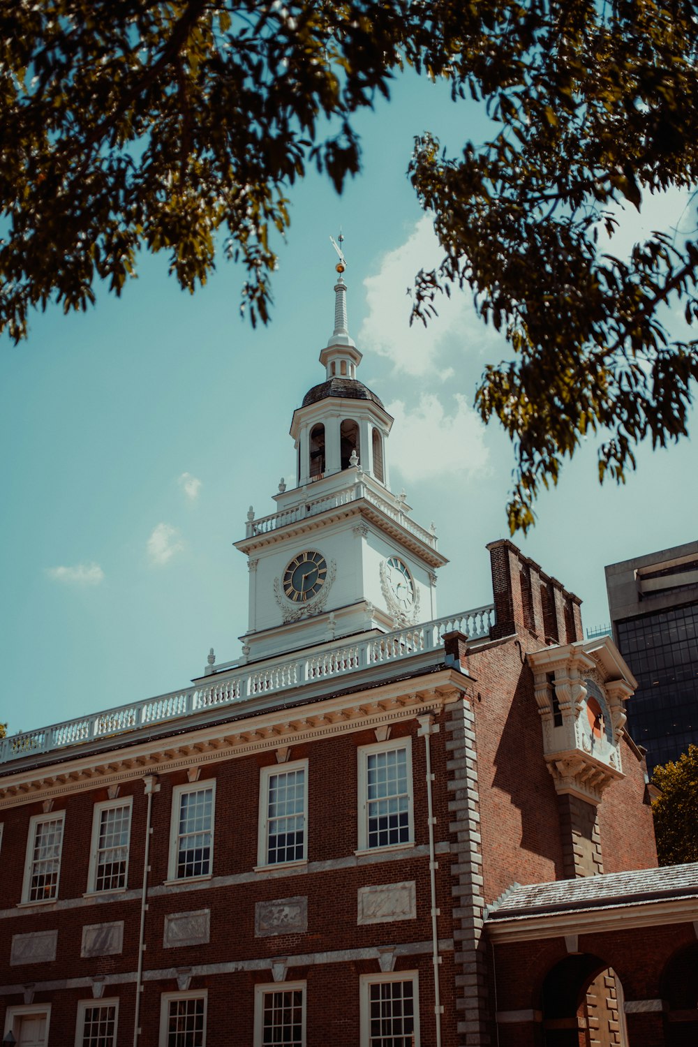 a clock tower on a building