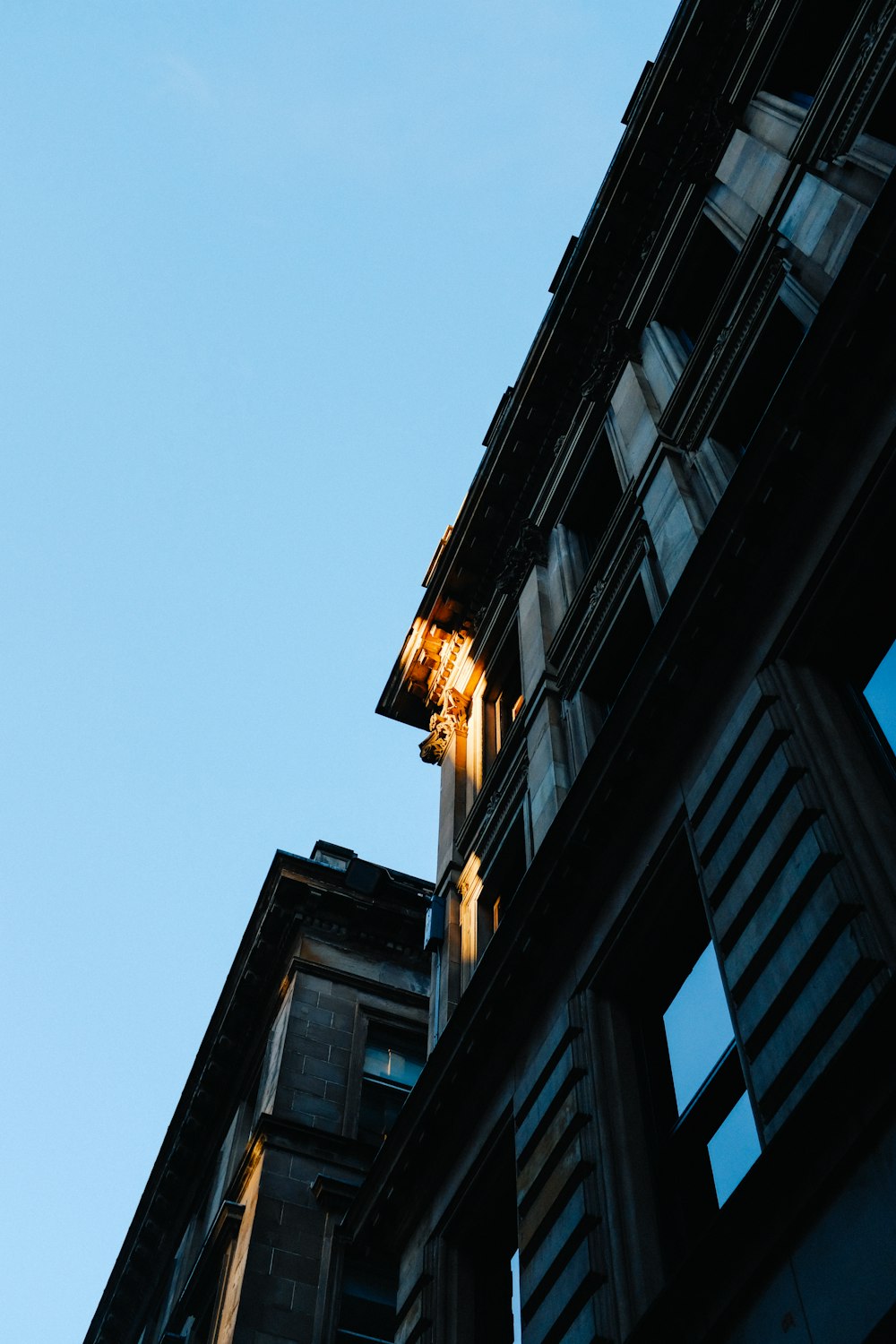 a low angle view of a building