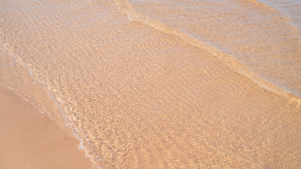 a beach with sand