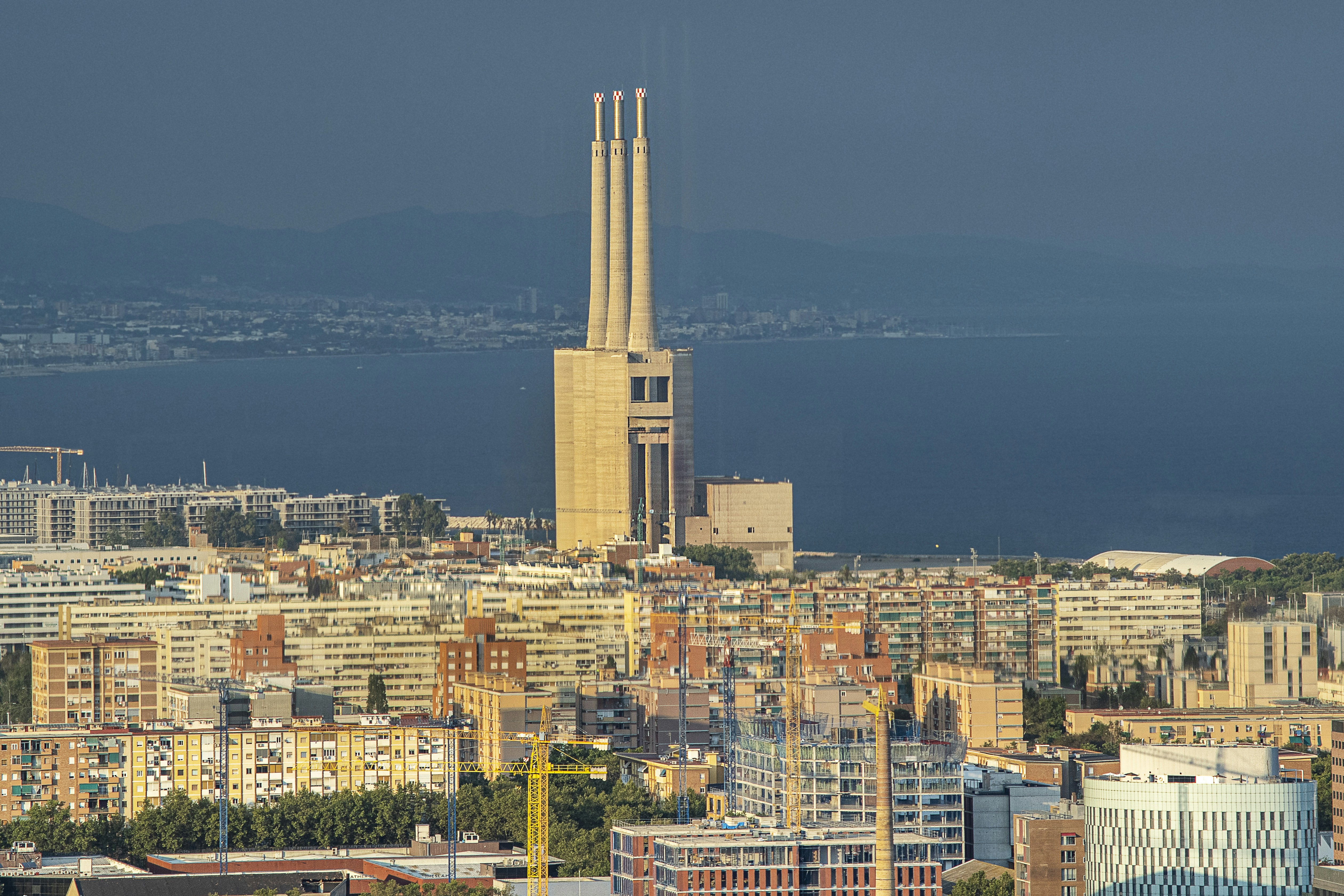 a tall building in a city