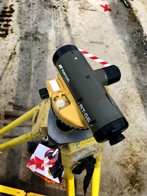 a yellow and black machine