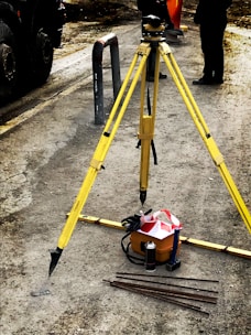 a machine on the road