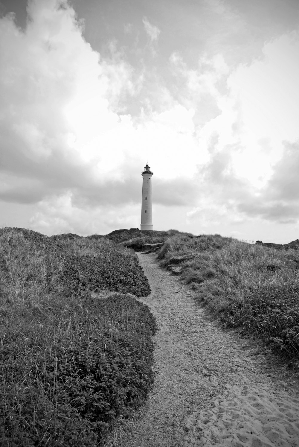 a path leading to a lighthouse