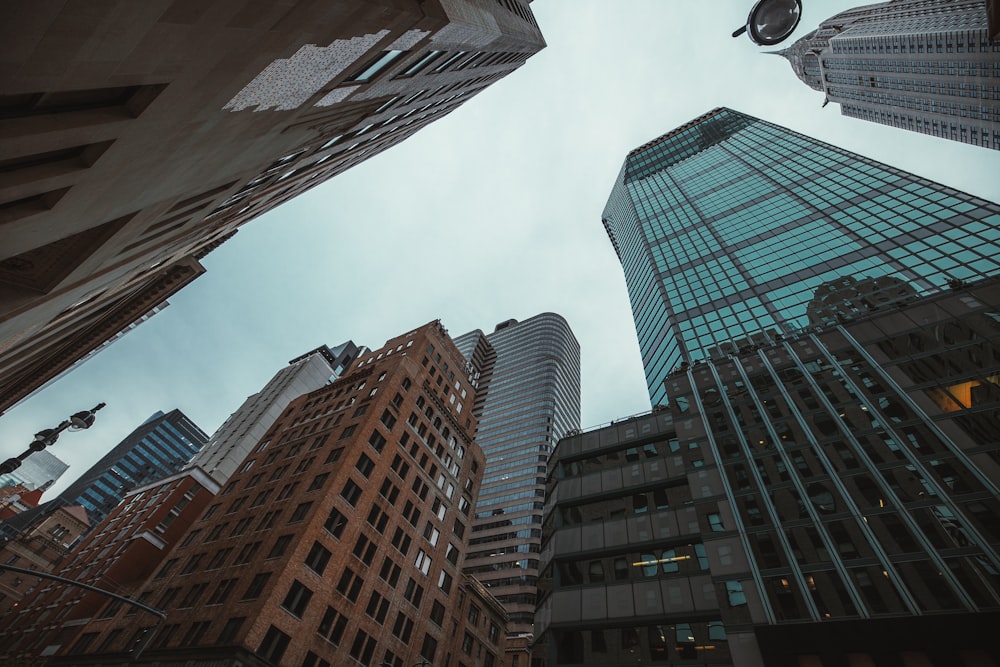 a group of tall buildings