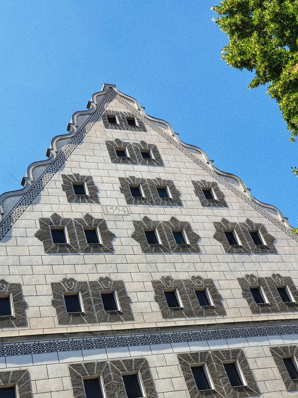 a tall building with many windows