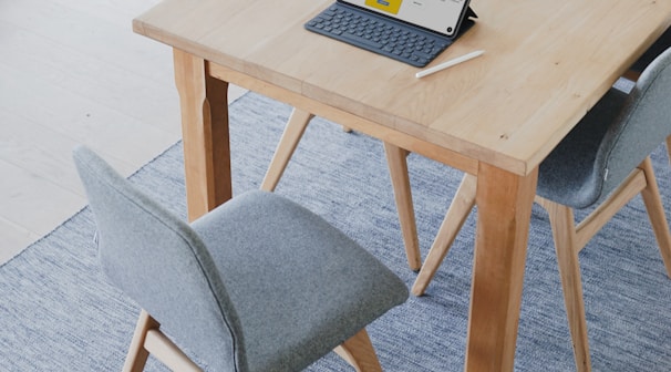 a laptop on a table