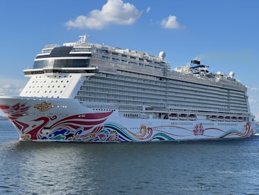 a large cruise ship