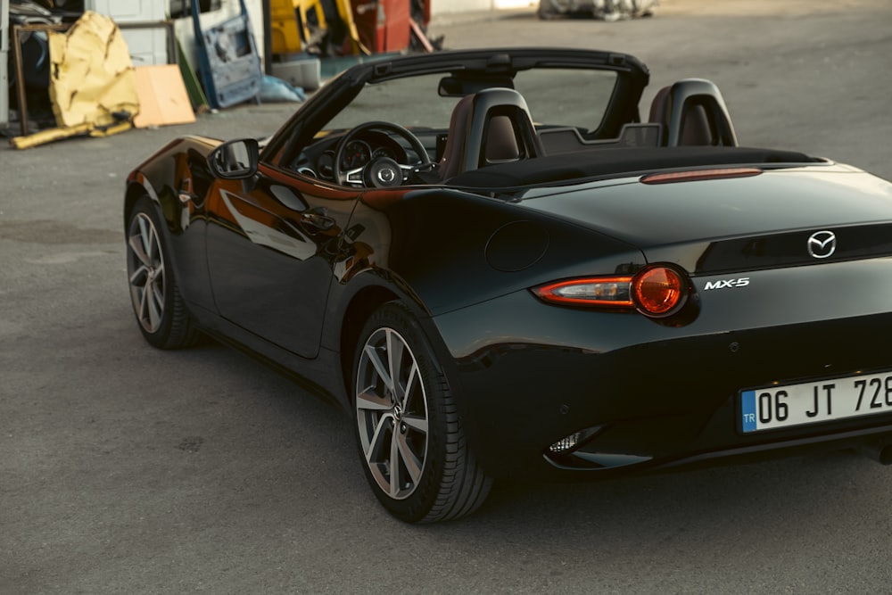 a black sports car