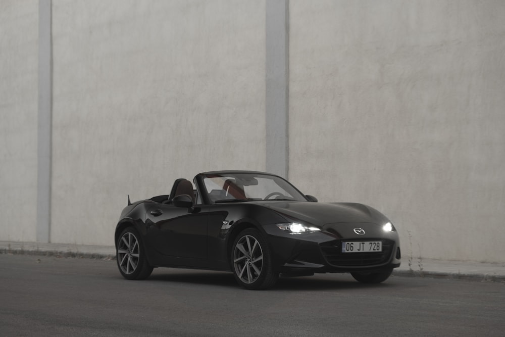 a black sports car