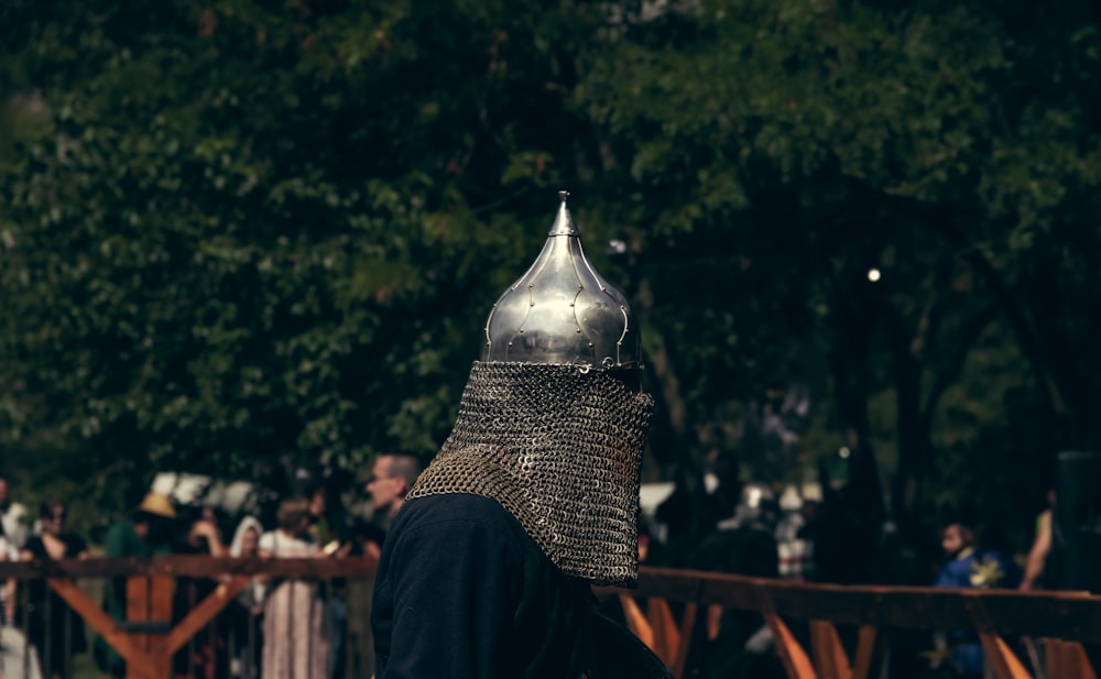 a person wearing a scarf