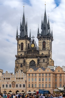 a large building with a tall tower