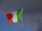a flag on a pole