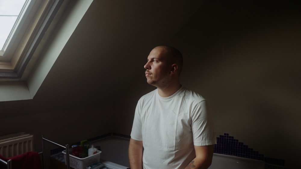 a man standing in a room