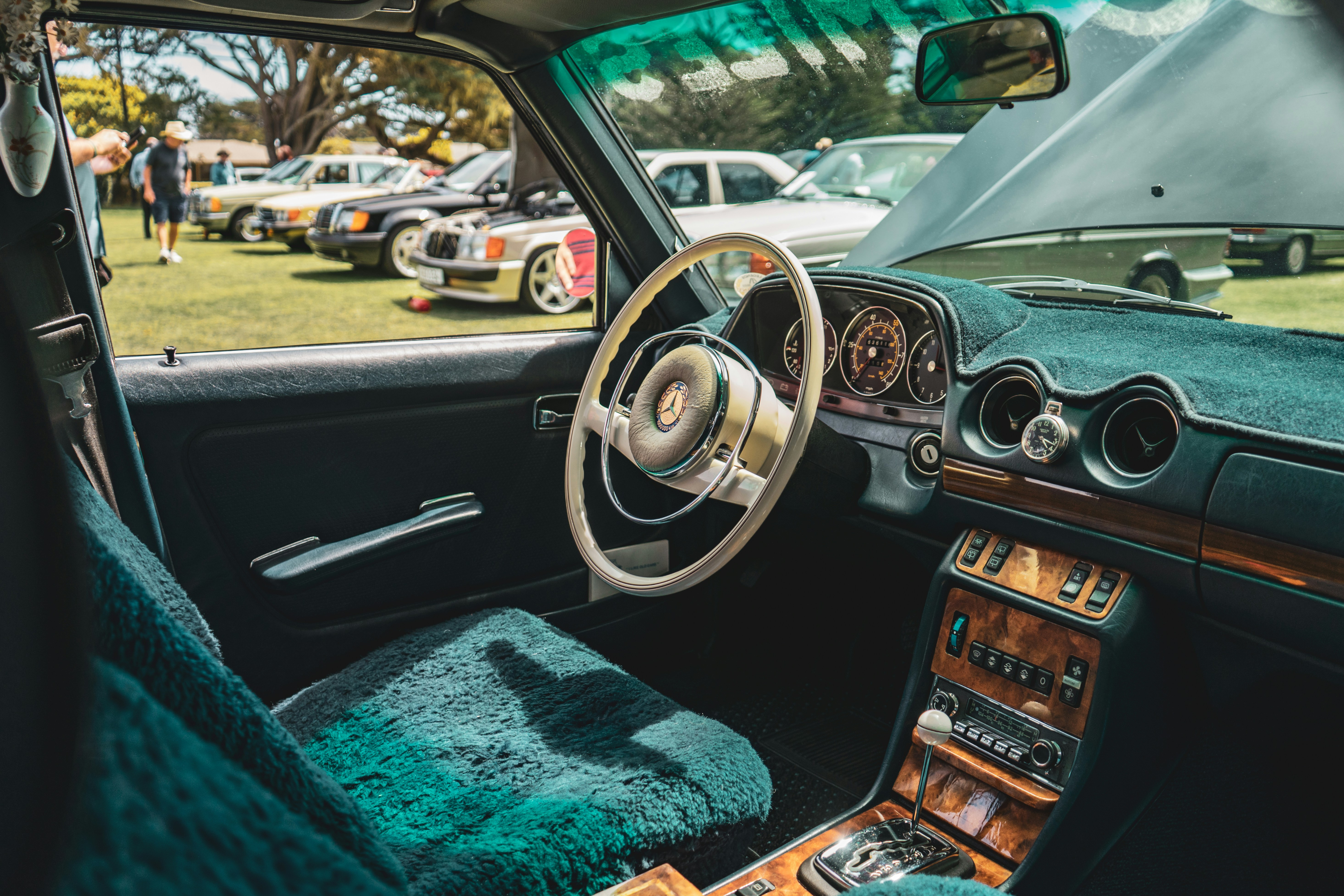 the interior of a car