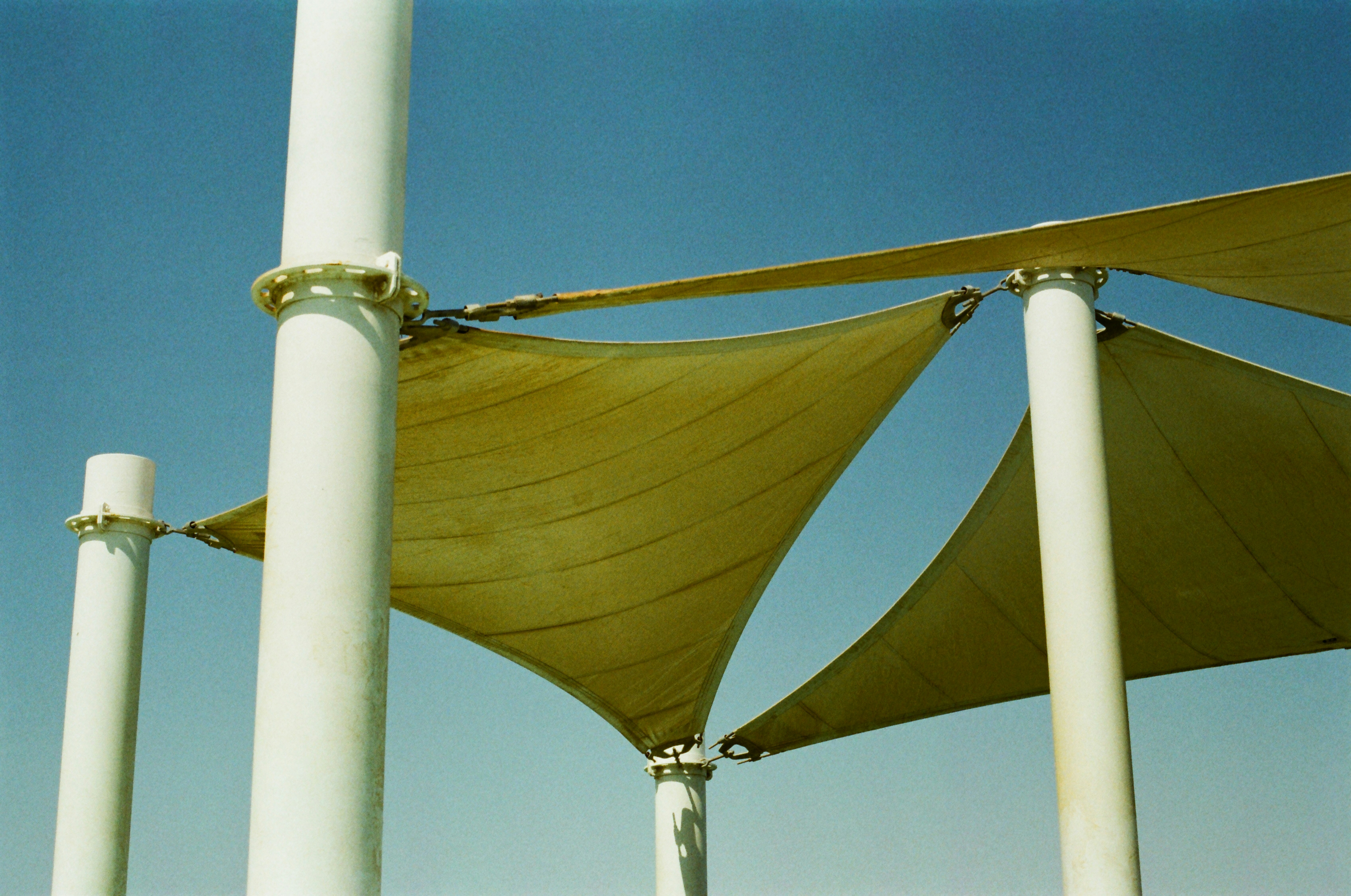 A close-up of a wind mill