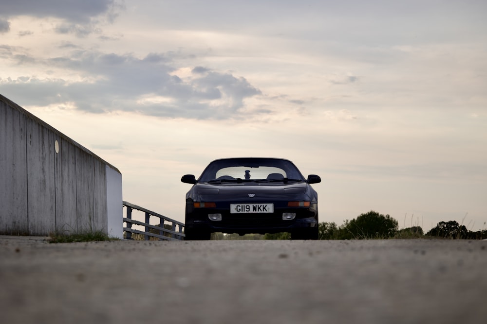 a car parked on a road