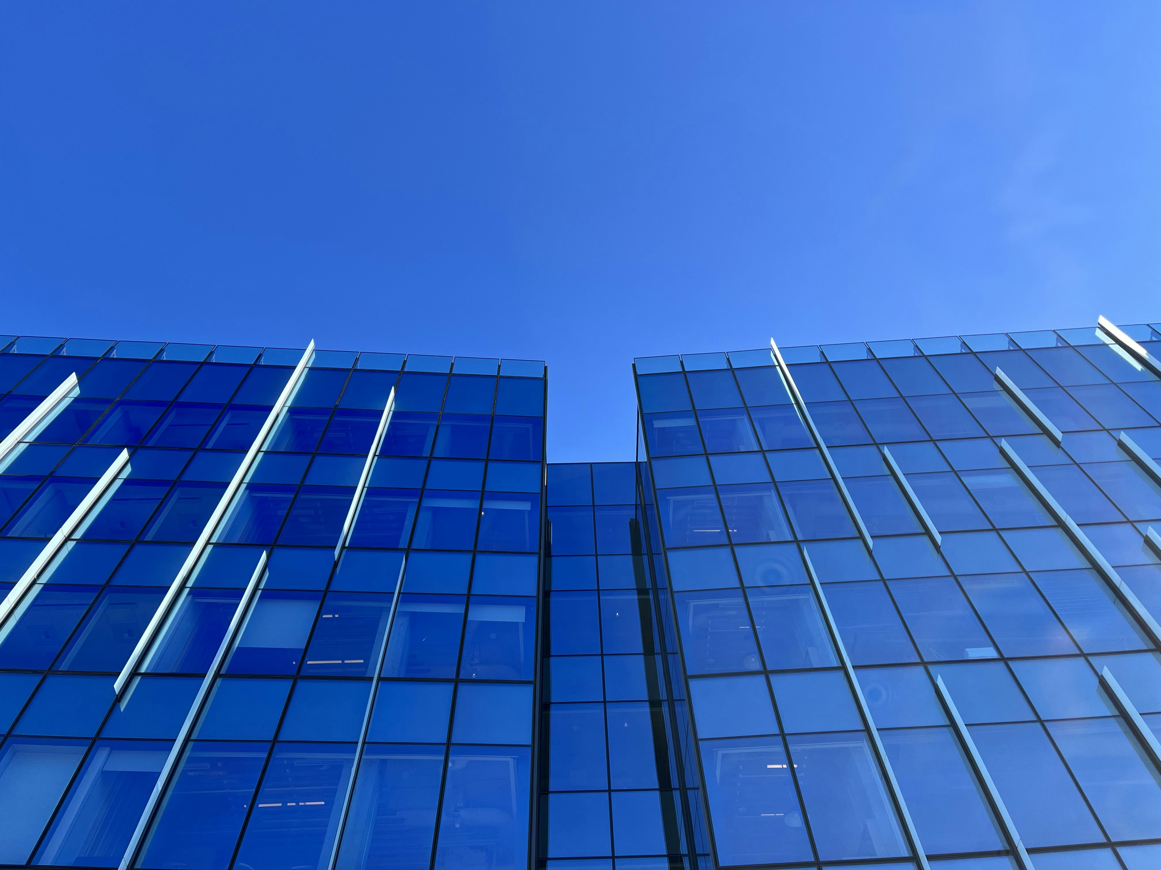 modern commercial building exterior in Redmond, OR during a crisp, sunny winter day - commercial heating maintenance in redmond, or