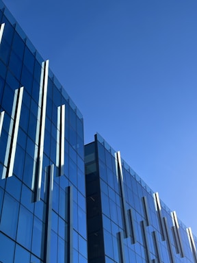 a low angle view of a building
