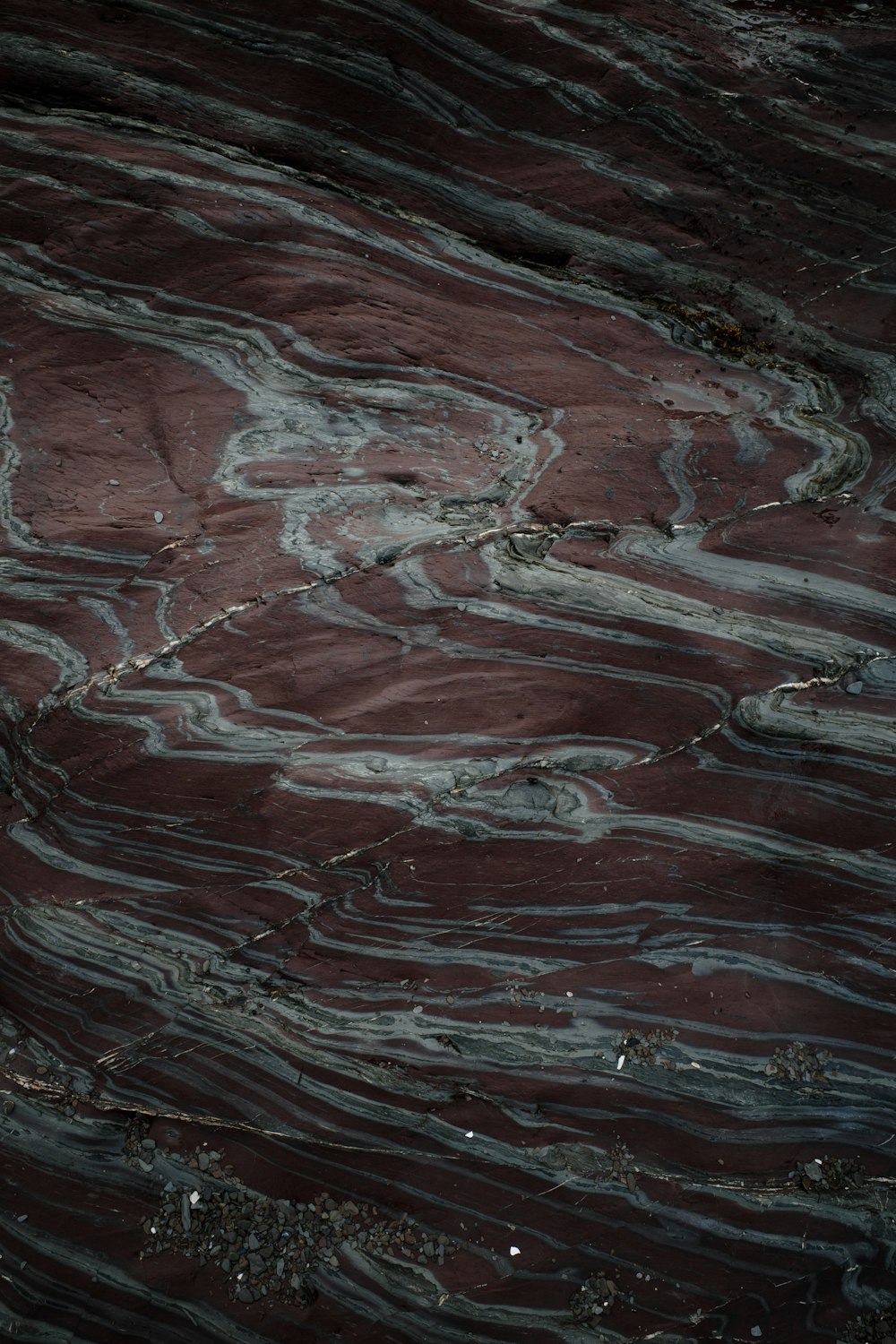 a close-up of a red rock