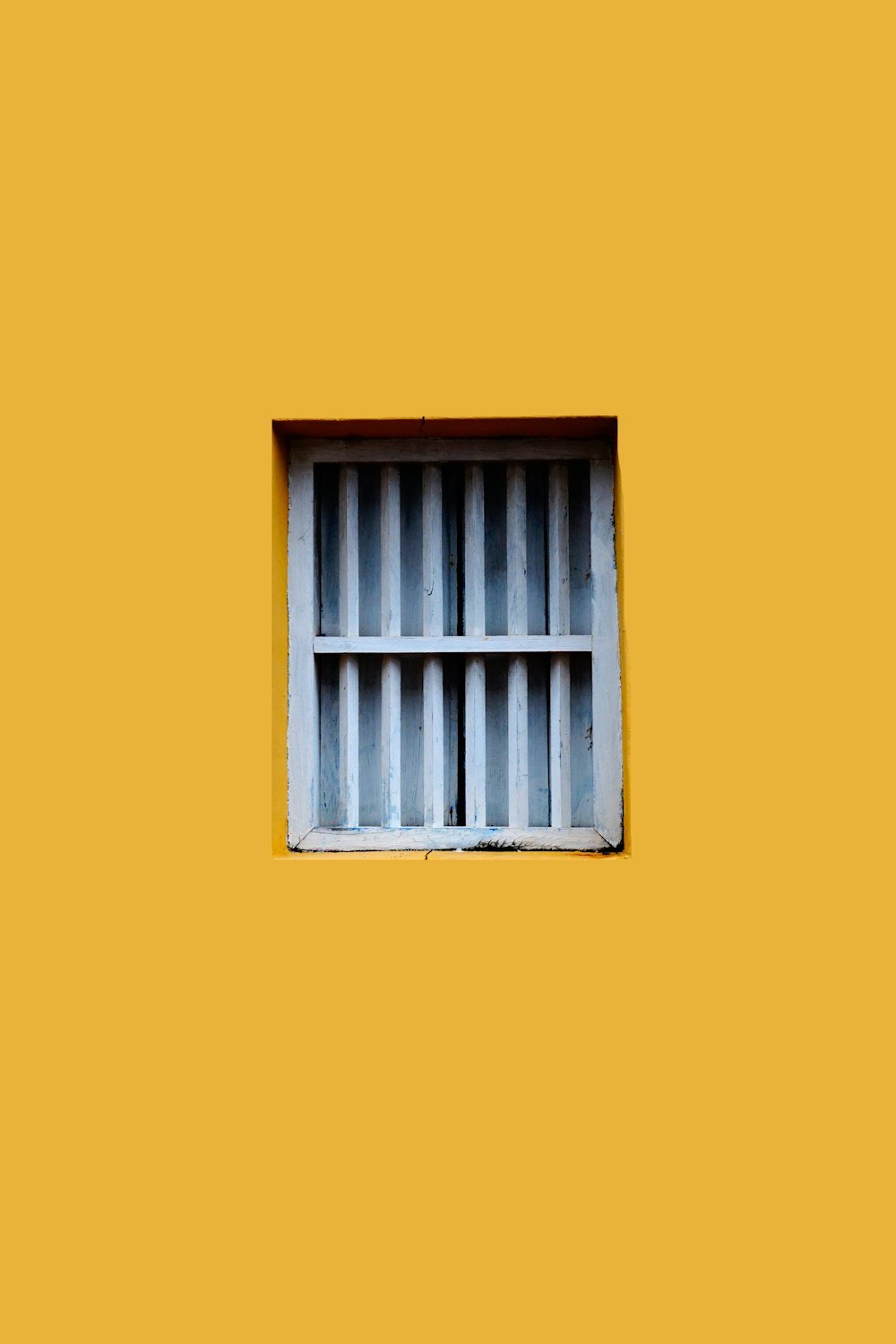 a window with bars on it