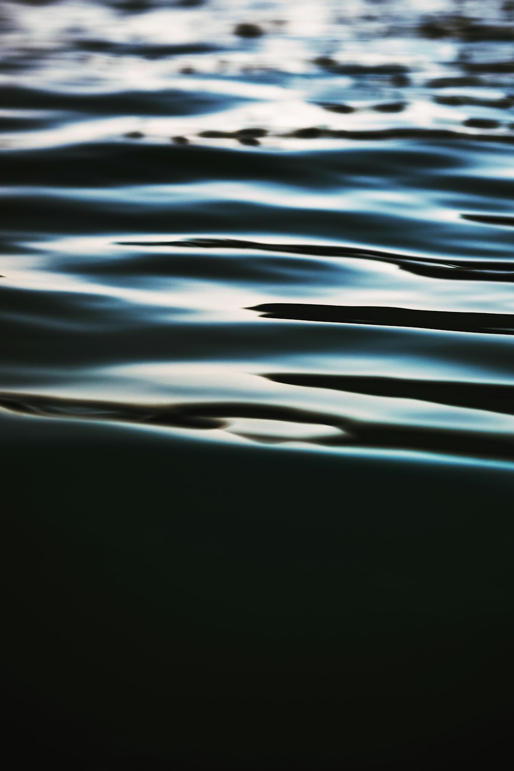 a close up of water