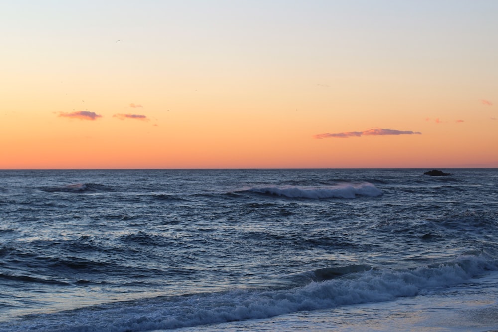 waves on a beach