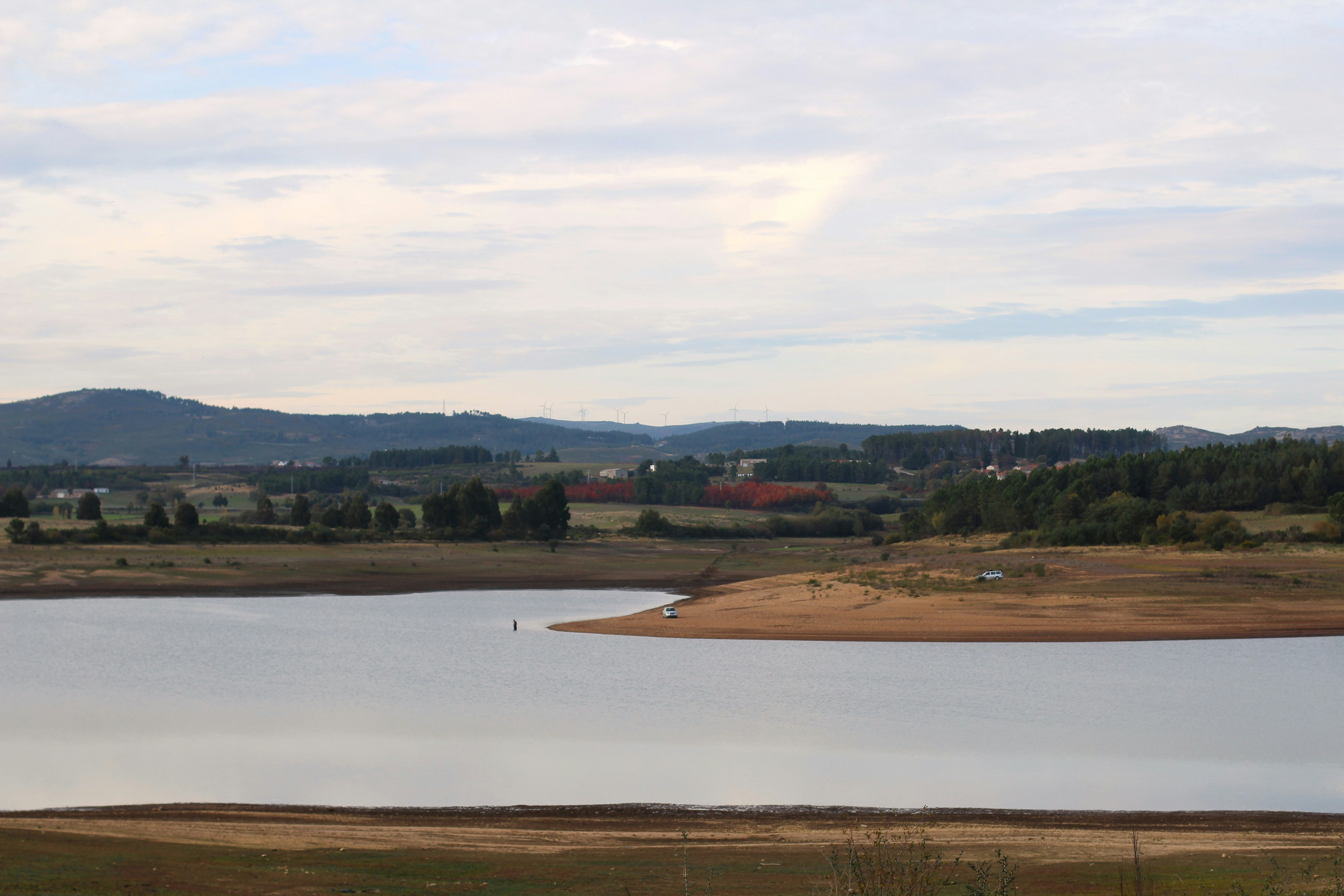 The water in the Pisões dam in Montalegre.