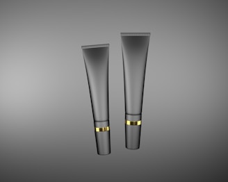 a pen with a black cap