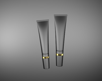 a pen with a black cap