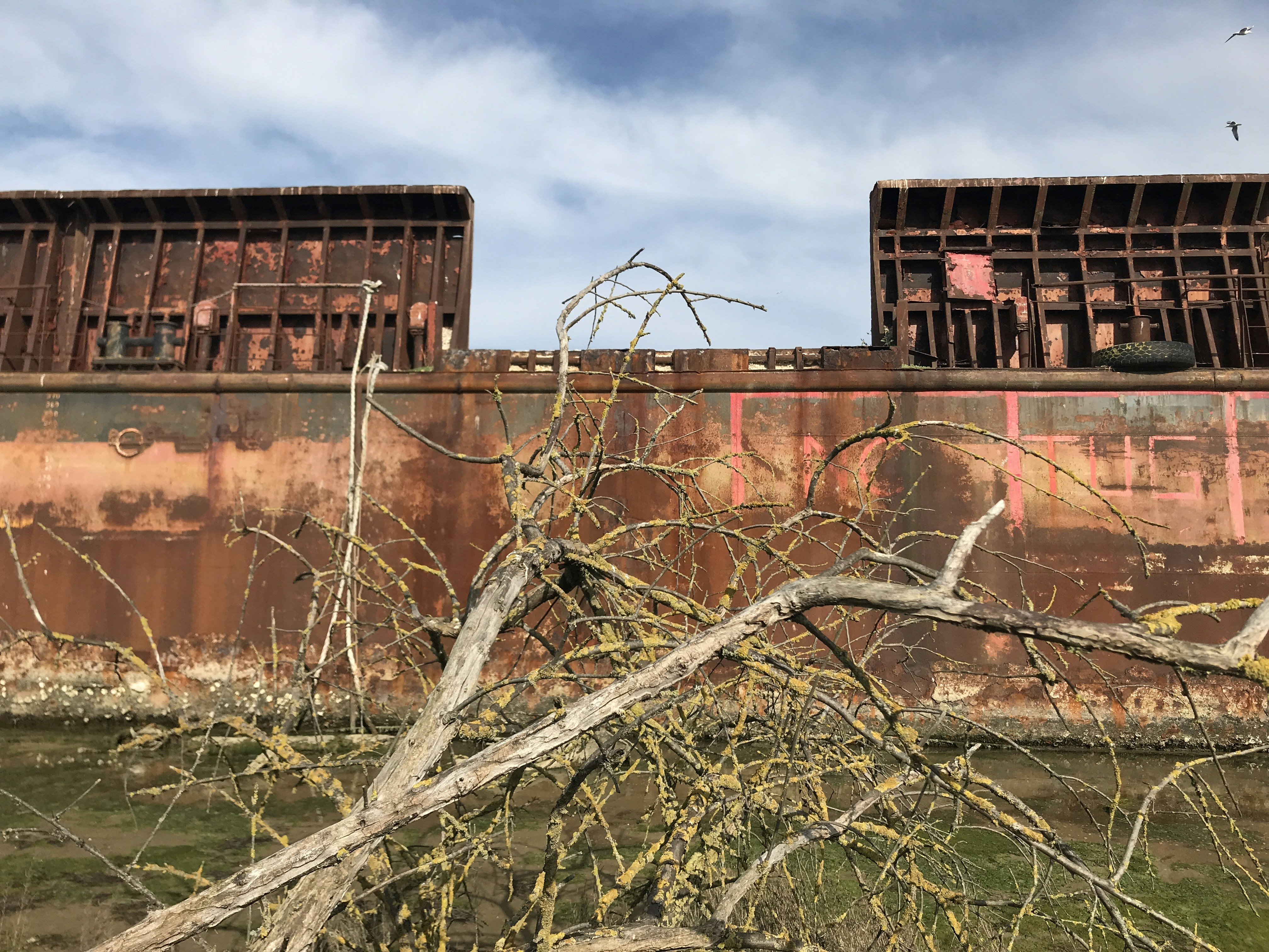 a bridge with water flowing through it