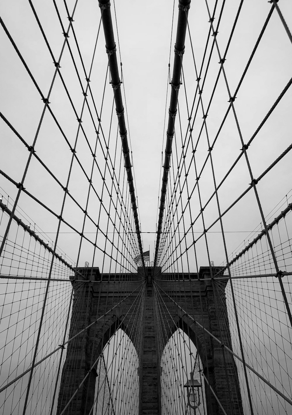 a large metal structure with wires