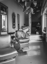 a room with a few chairs