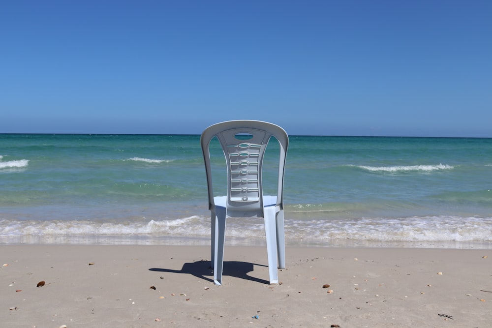 a chair on a beach