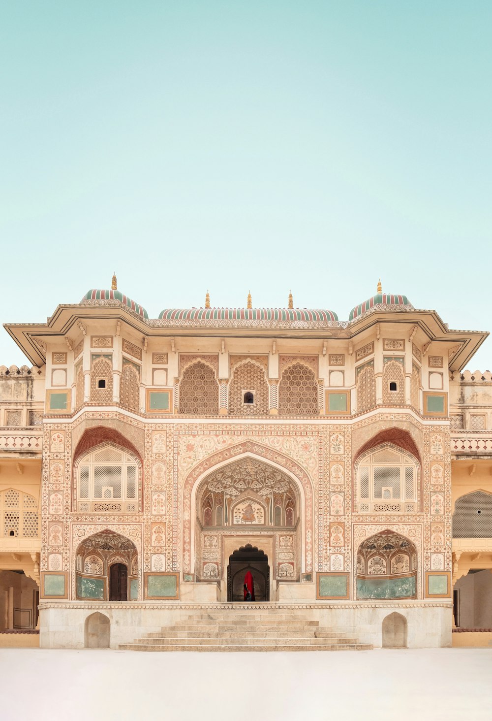 a large building with a large arched doorway