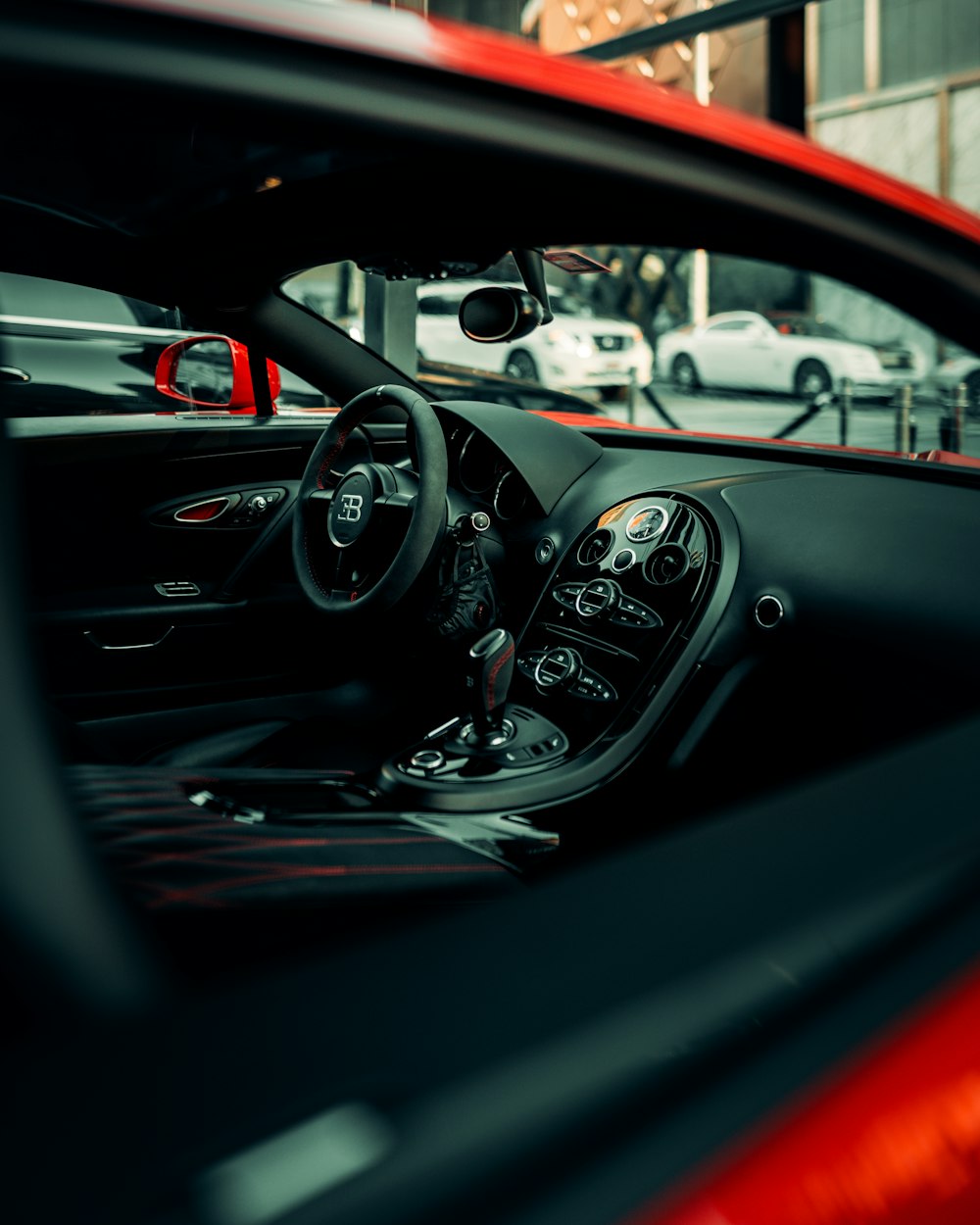 the interior of a car