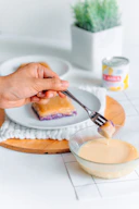 Filipino dessert with Ube