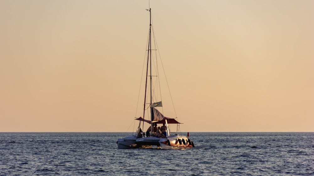 a boat sailing on the water