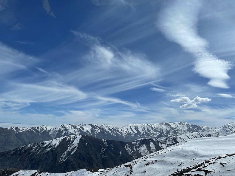 Una cordillera nevada