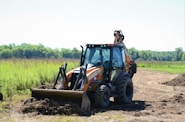 a bulldozer in a field
